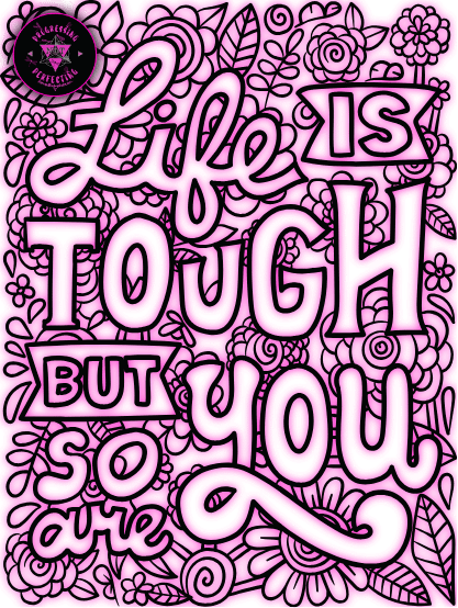 life is tough life is tough decor